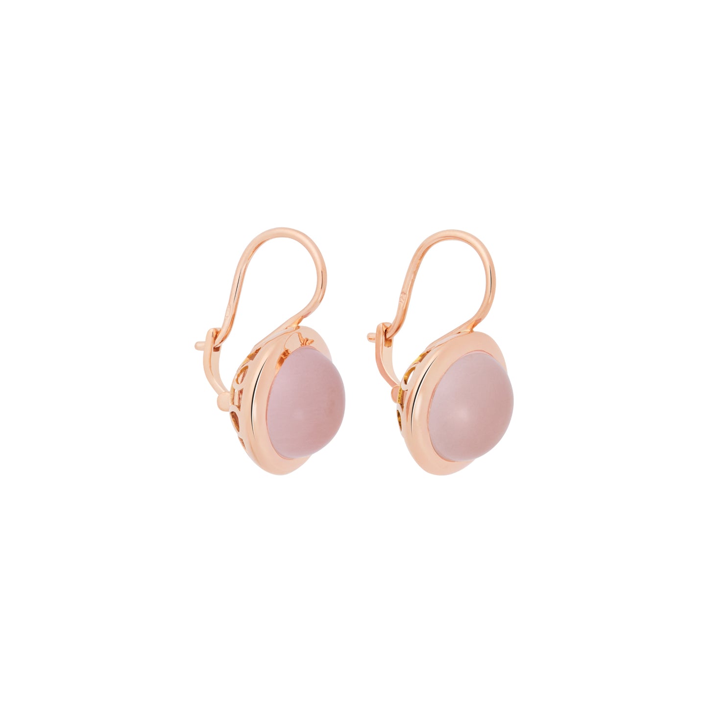 Sushi Ohrschmuck, Roségold • Rosenquarz von Bron (8OR4911RQC)