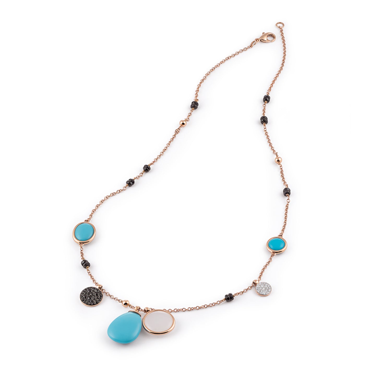 Candy Collier, Roségold • Edelsteine von Al Coro (C302TQR)