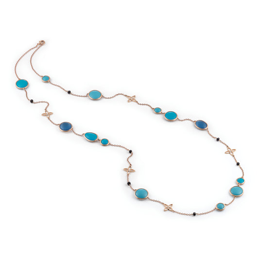 Candy Collier, Roségold • Edelsteine von Al Coro (C303TQR)