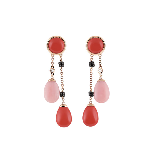 Candy Ohrringe, Roségold • Edelsteine von Al Coro (E2230POR)