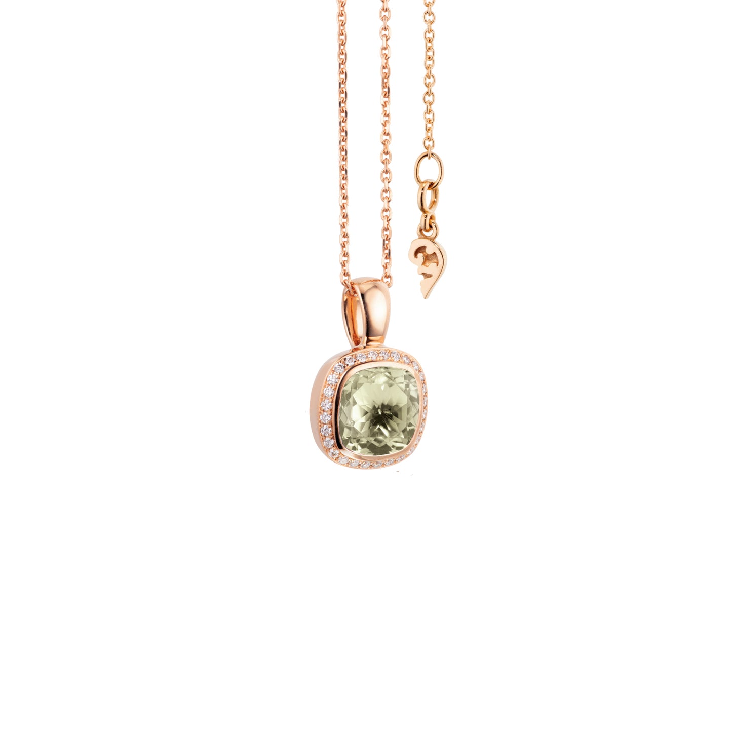 Collier Twinkle Balloon , Roségold • Diamant • Prasiolith von Capolavoro (CO9PRA00647)