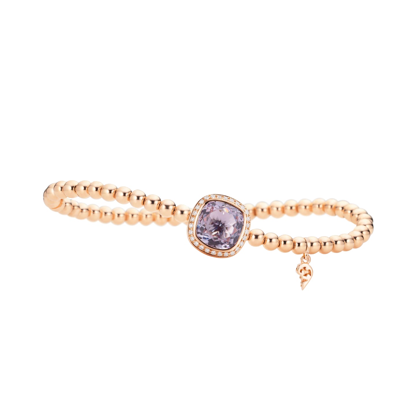 Flexibles Armband Twinkle Balloon, Roségold • Amethyst • Diamant von Capolavoro (AB9AMF00368.INNEN.17)