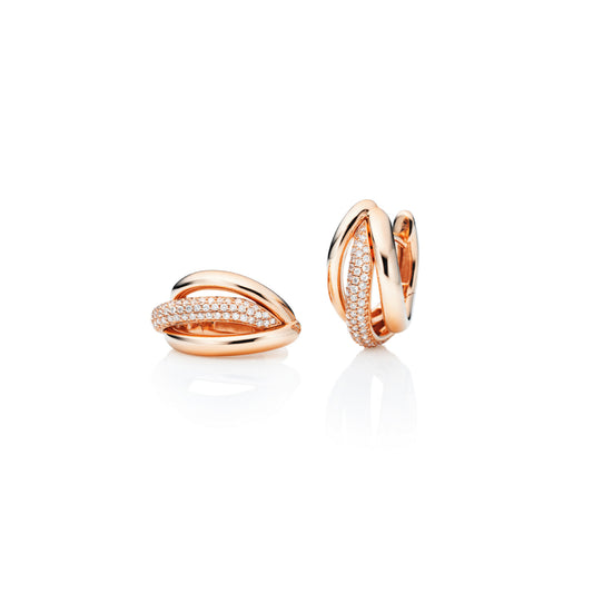 Capolavoro Ohrcreolen Cielo (OC9BRW01250) aus Roségold mit Diamant