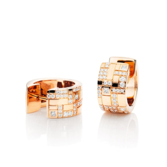 Capolavoro Ohrcreolen Palazzo (OC9B01231) aus Roségold mit Diamant