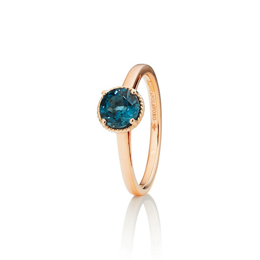 Capolavoro Ring Amore Mio (RI9TOL02691) aus Roségold mit Topas