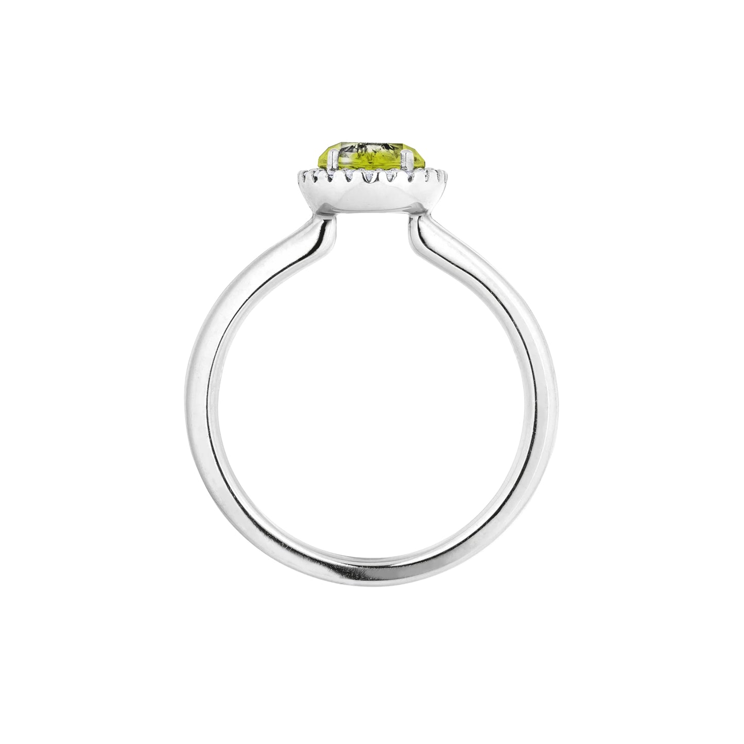 Ring Espressivo, Weißgold • Diamant • Peridot von Capolavoro (RI8P02395-M)