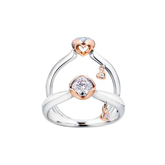 Ring Sweet Heart, Weißgold • Diamant von Capolavoro (RI8B0005071.0.33TW-VS-GIA)
