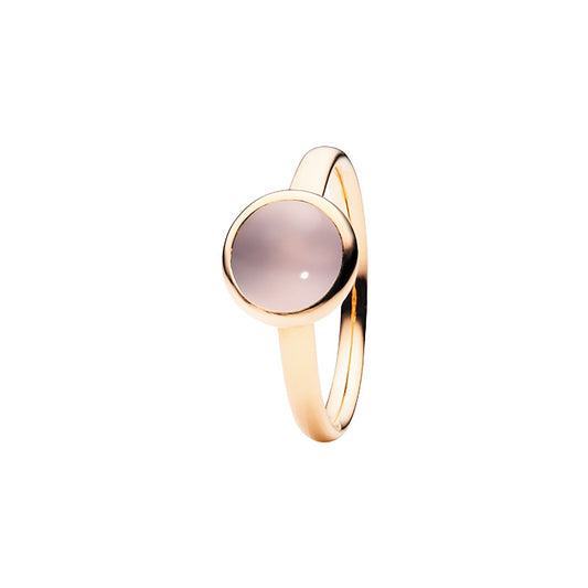 Ring Velluto, Roségold • Rosenquarz von Capolavoro (RI9ROK02558)