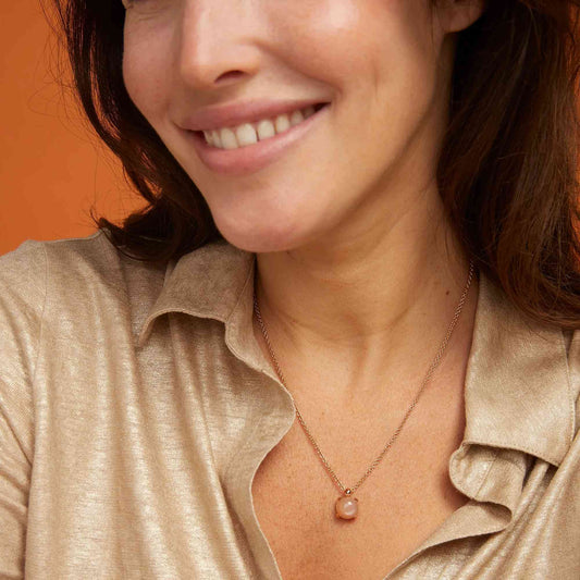 Catch Anhänger, Roségold • Mondstein von Bron (8HR3392MSC)