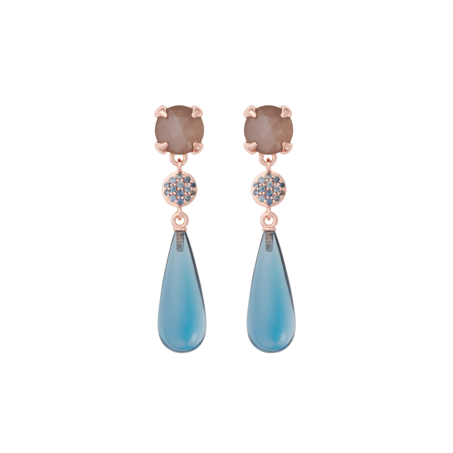 Catch Ohrschmuck, Roségold • Edelsteine von Bron (8OR4858MGBNKTLD)