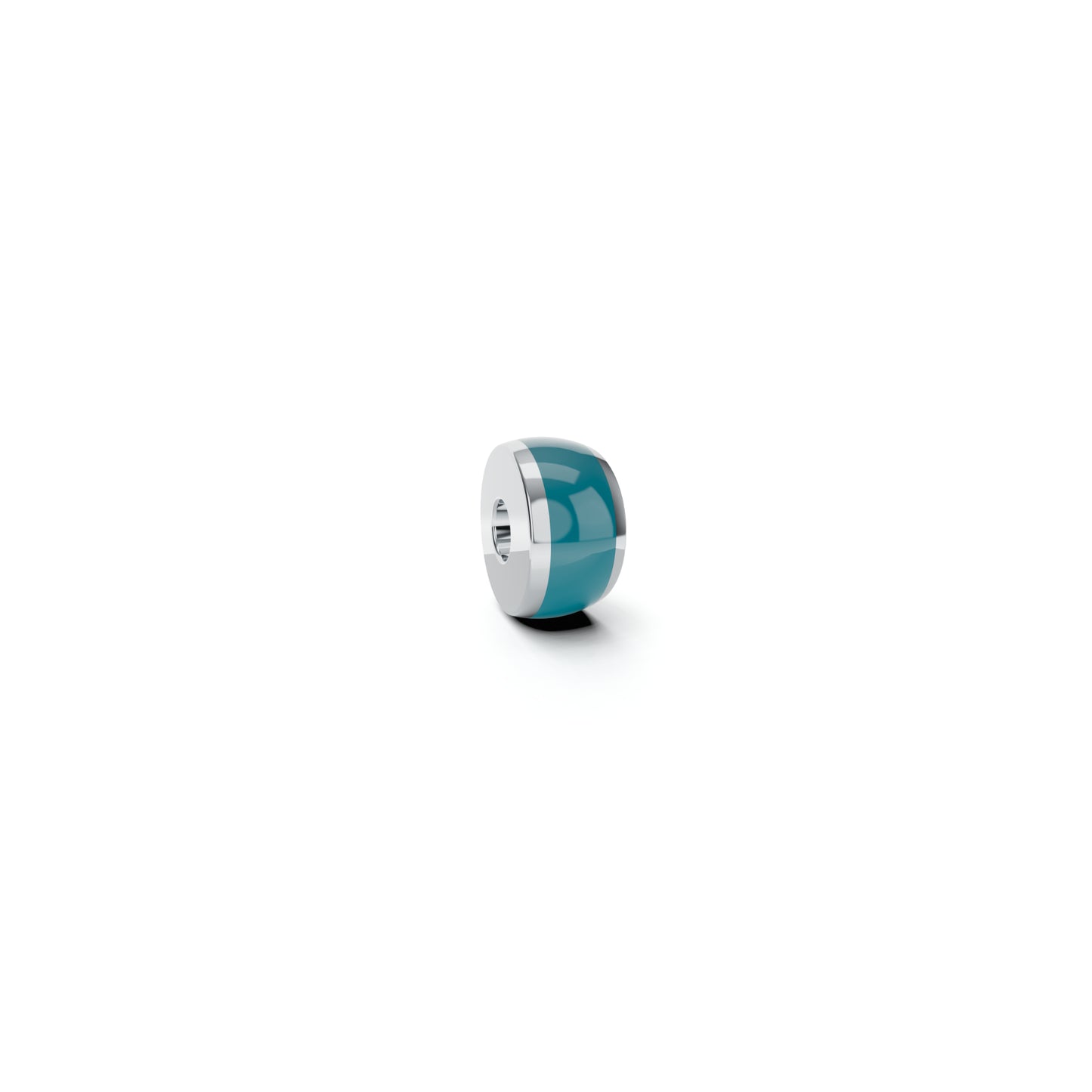 Colette C Setario Hold Anhänger, Platin • Emaille • Smaragd von Niessing (N402070-6mm-emeraldgreen-pt)