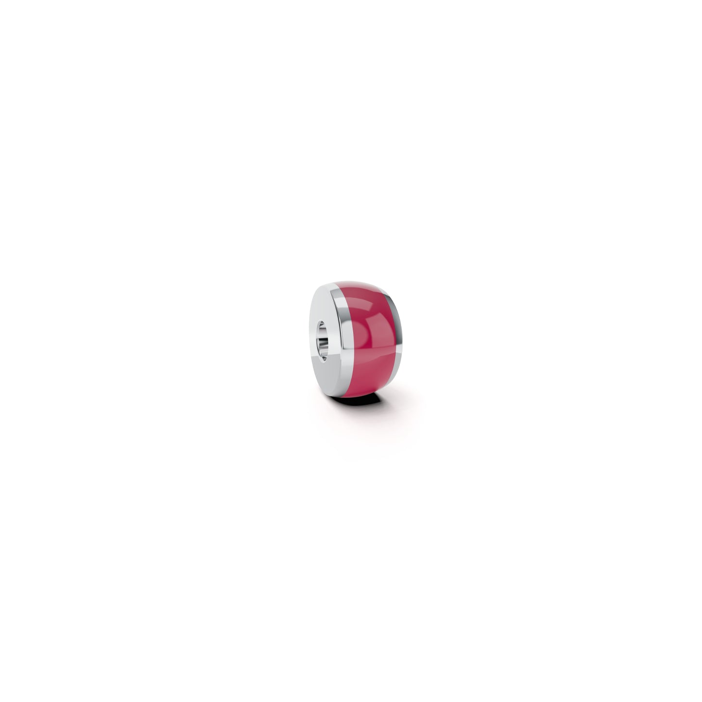Colette C Setario Hold Anhänger, Platin • Emaille von Niessing (N402070-6mm-grenadine-pt)