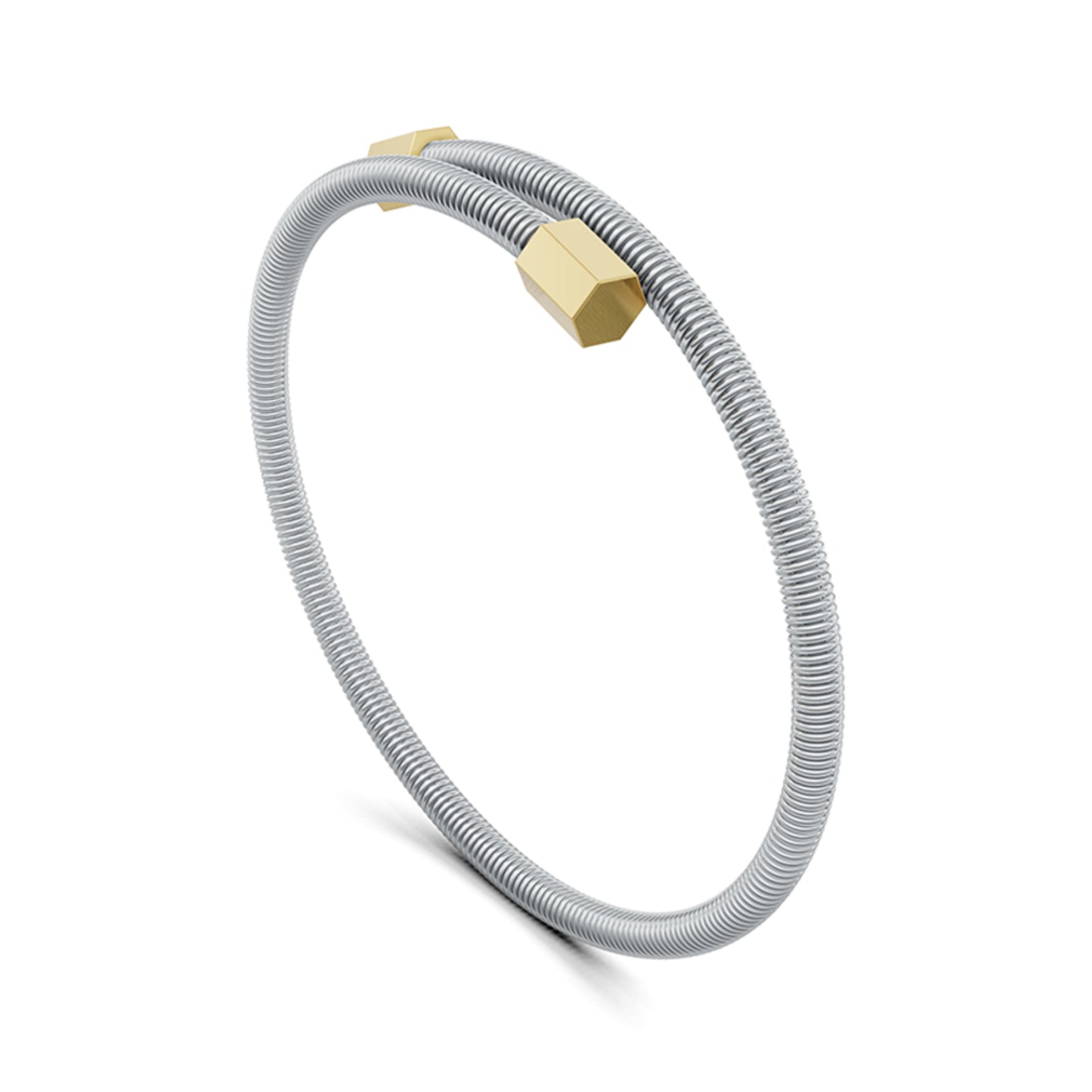 Colette Elementyx Embrace Hexagon Armreif, Platin von Niessing (N402056-62mm-pt-cy)