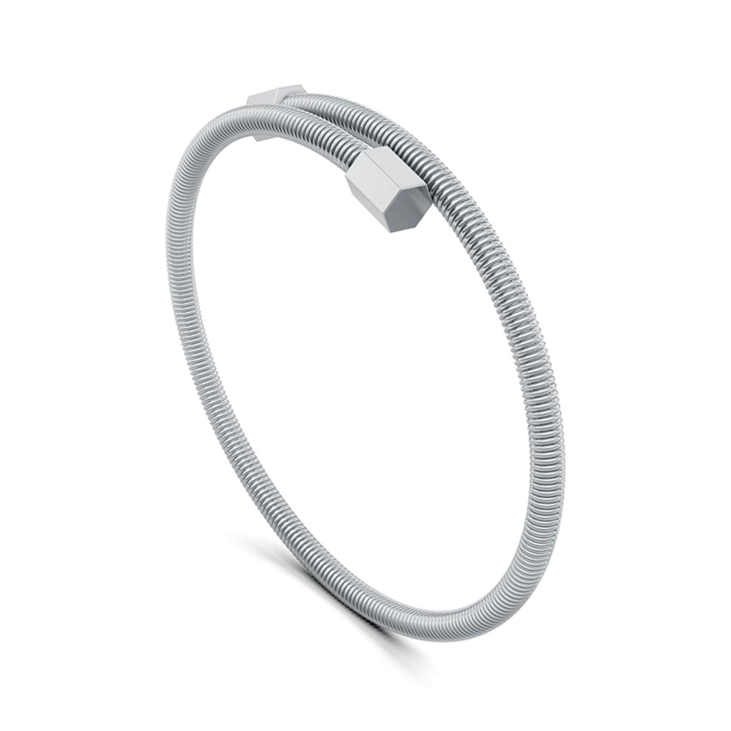 Colette Elementyx Embrace Hexagon Armreif, Platin von Niessing (N402056-62mm-pt-pt)