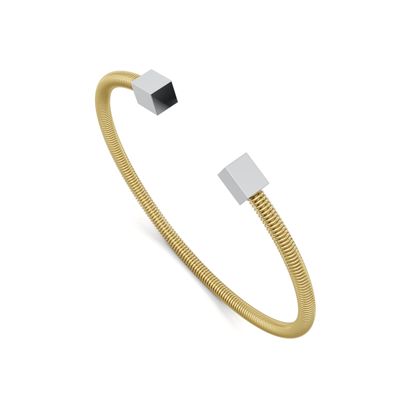 Colette Elementyx Space Cube Armreif, Platin von Niessing (N402004-62mm-cy-pt)