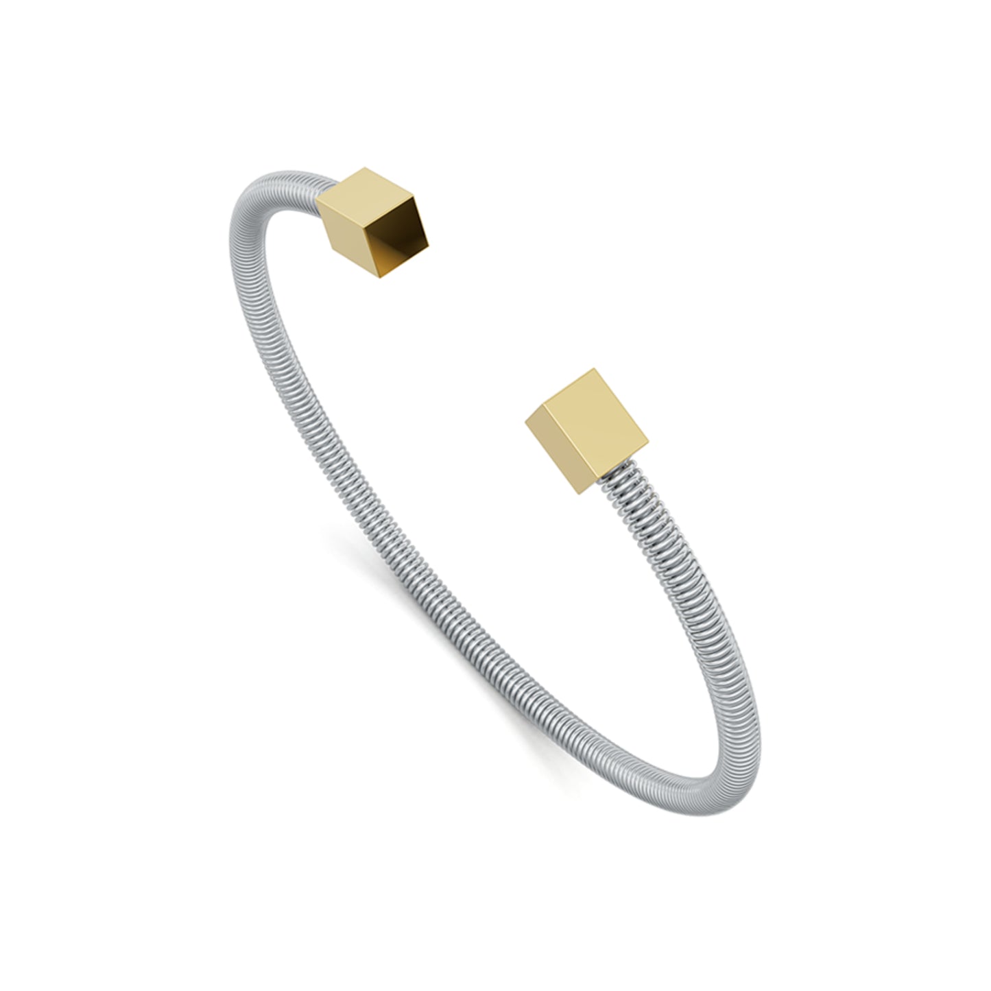 Colette Elementyx Space Cube Armreif, Platin von Niessing (N402004-62mm-pt-cy)