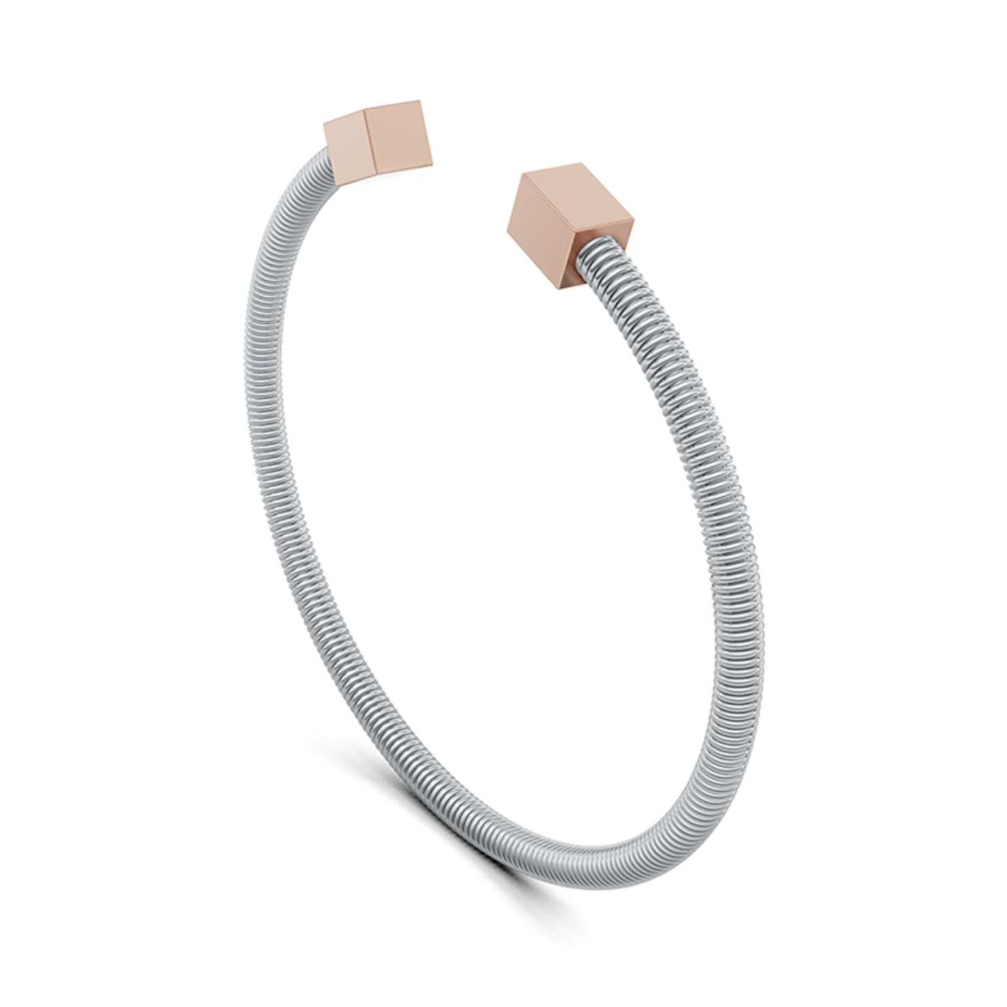 Colette Elementyx Space Cube Armreif, Platin von Niessing (N402004-62mm-pt-rw)