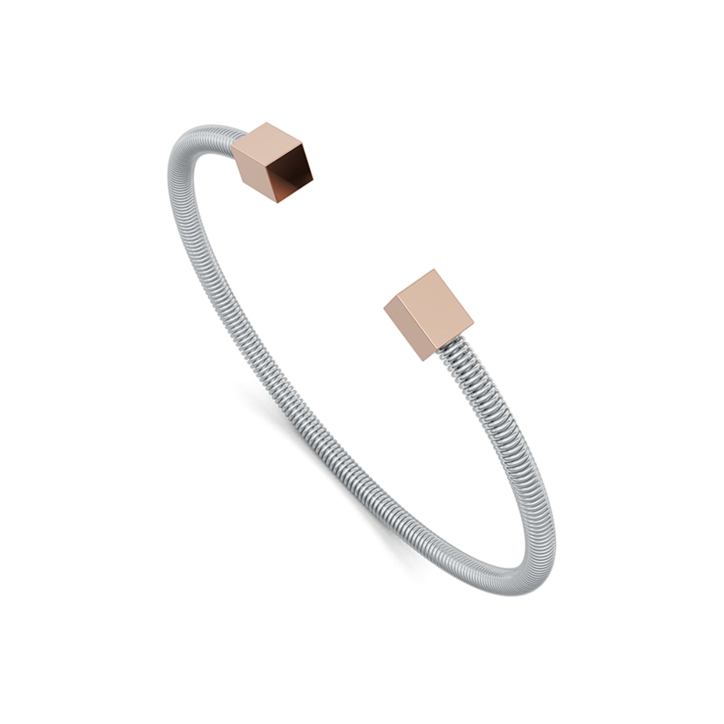 Colette Elementyx Space Cube Armreif, Platin von Niessing (N402004-62mm-pt-rw)