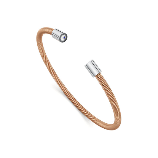 Colette Elementyx Space Zylinder Armreif von Niessing (N402928-62mm-2x-0.1ct-cr-pt)