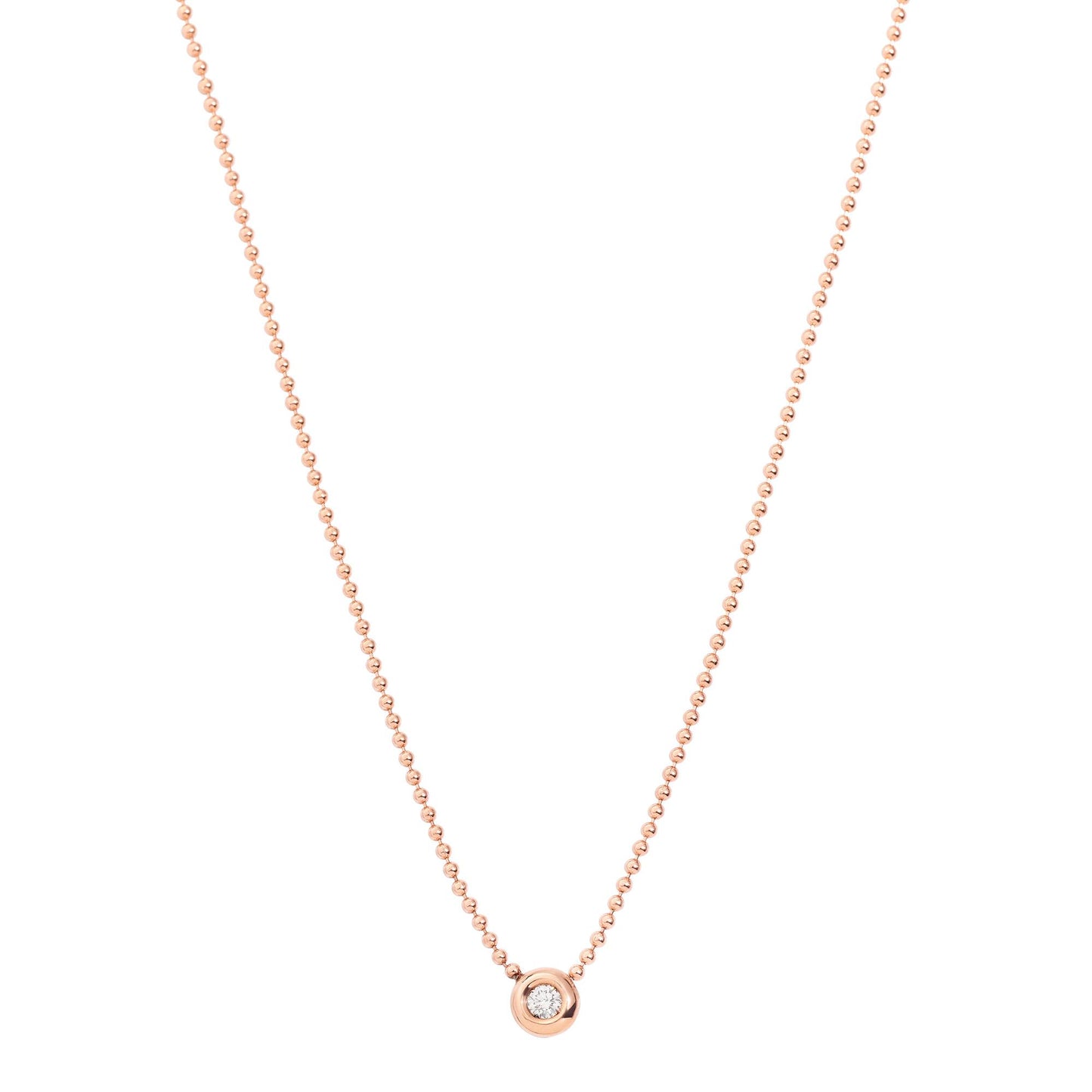 Collier Bollicine, Roségold • Diamant von DoDo (DCC1002-BOLLI-DB09R)