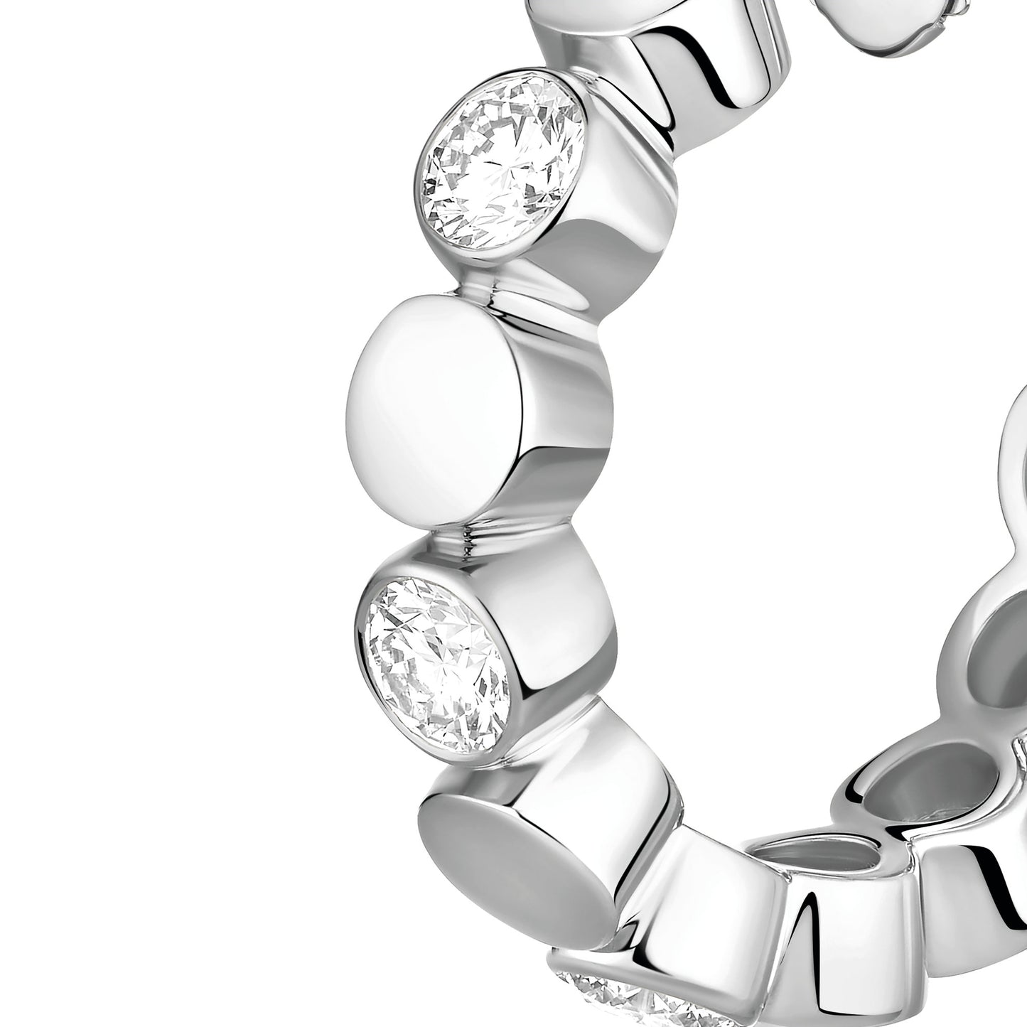 D-Vibes Mini-Creolen, Weißgold • Diamant von Messika (13450-WG)