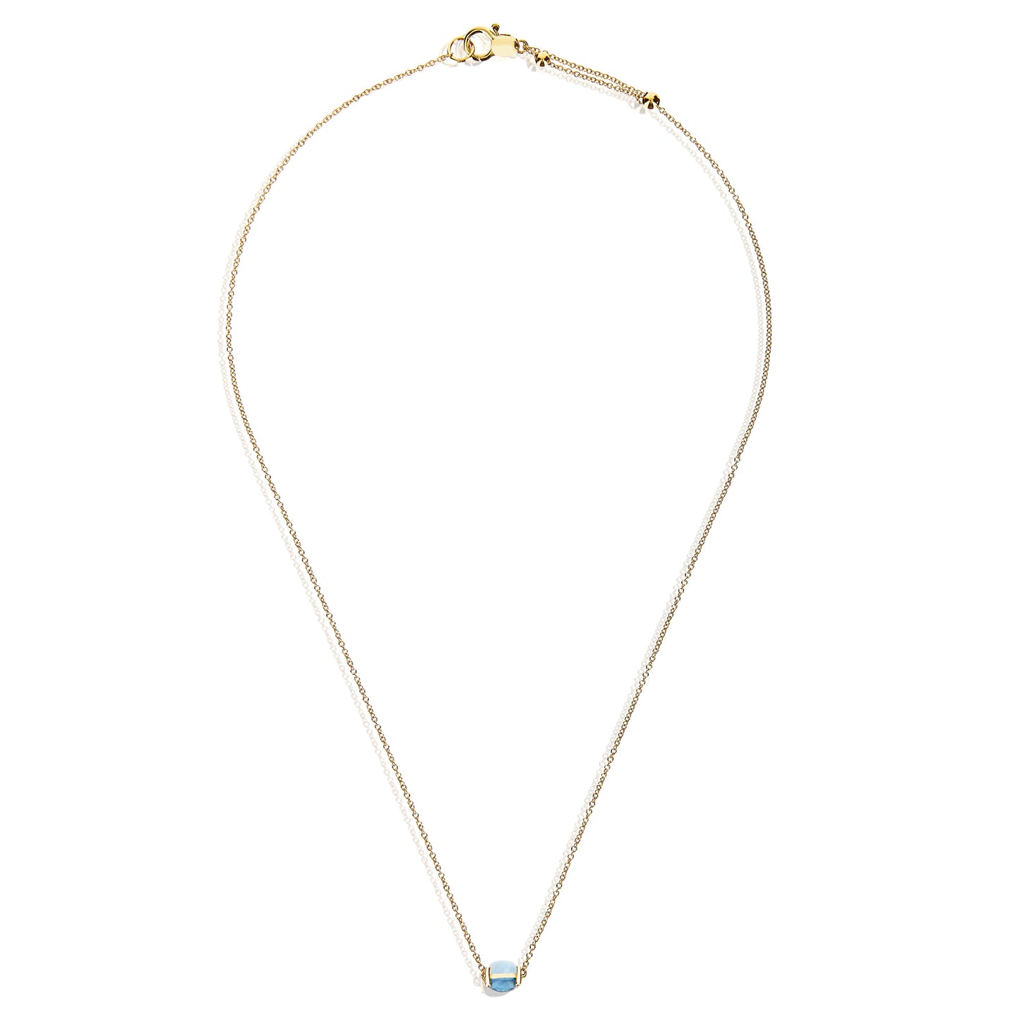 Dancing Azure Choker, Gelbgold • Aquamarin von Nanis (CN1-597)