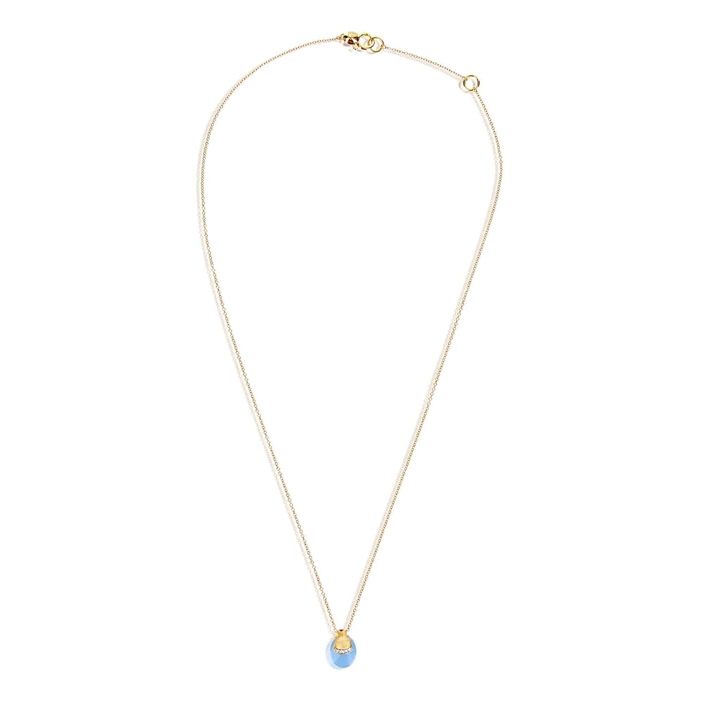 Dancing Azure Halskette, Gelbgold • Aquamarin • Diamant von Nanis (CS5-587)