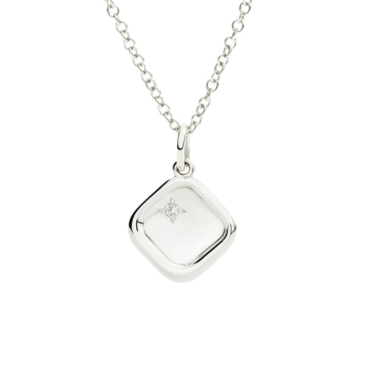 DoDo Anhänger Siegel (DMC5021-SIGNE-DB0AG) aus Silber mit Diamant