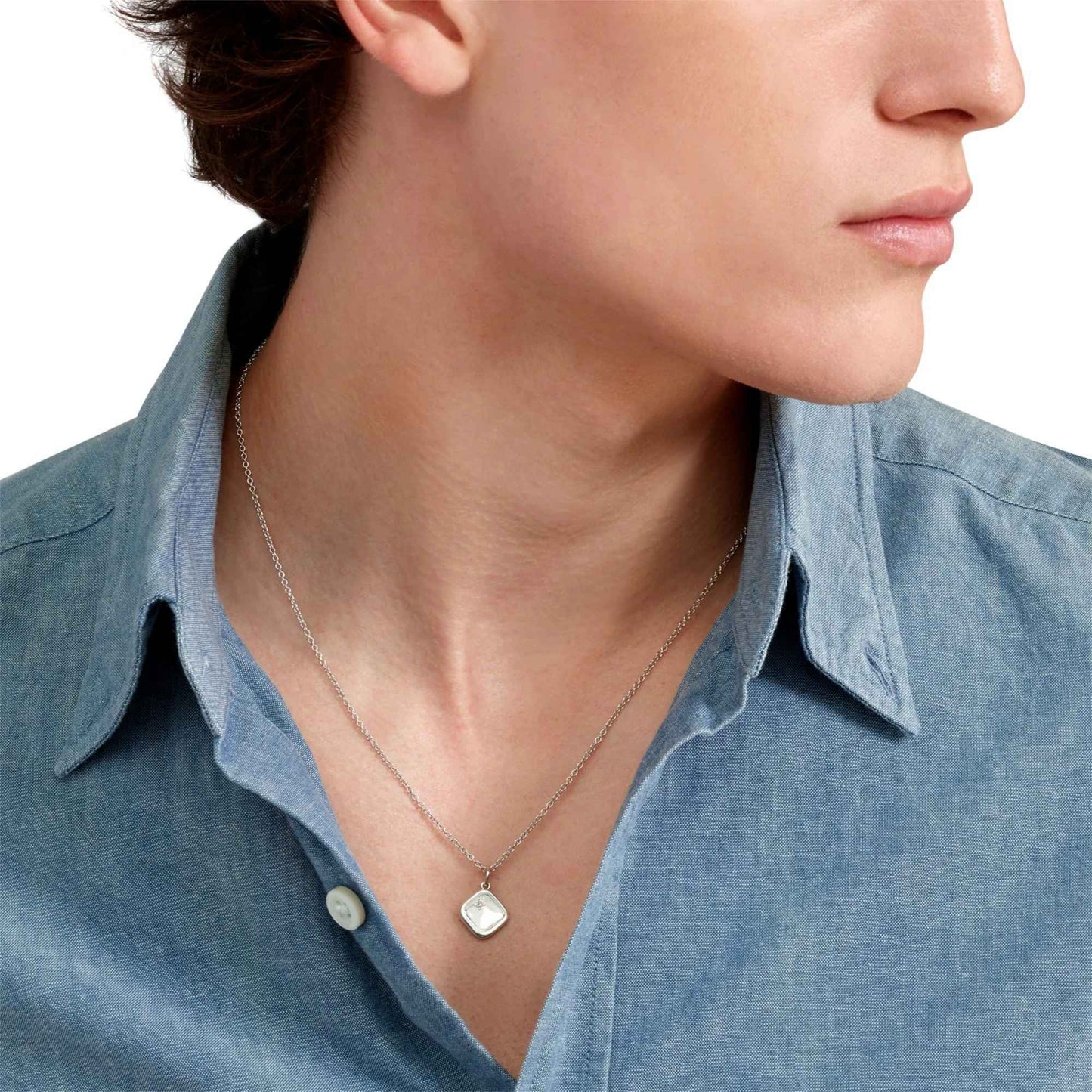 DoDo Anhänger Siegel (DMC5021-SIGNE-DB0AG) aus Silber mit Diamant