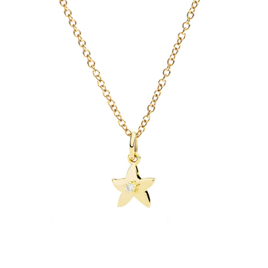 Anhänger Stellina, Gelbgold • Diamant von DoDo (DMC5017-STARX-DB09G)