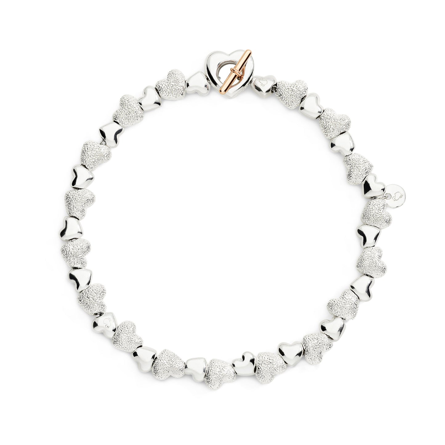 DoDo Armband Herz mit Komponenten (DBC6005-HEART-MIX9A) aus Bicolor-Gold