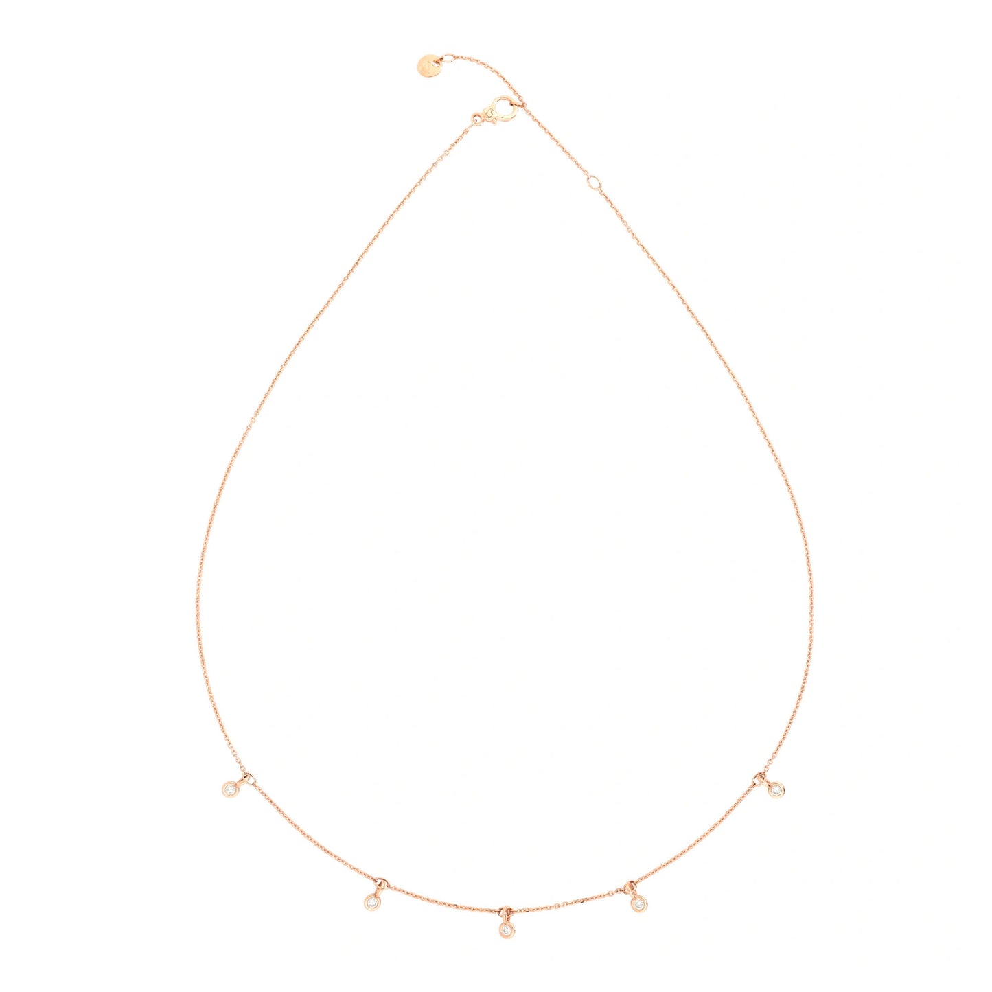 Halskette Essentials, Roségold • Diamant von DoDo (DCC2011-ESSEN-DB09R)