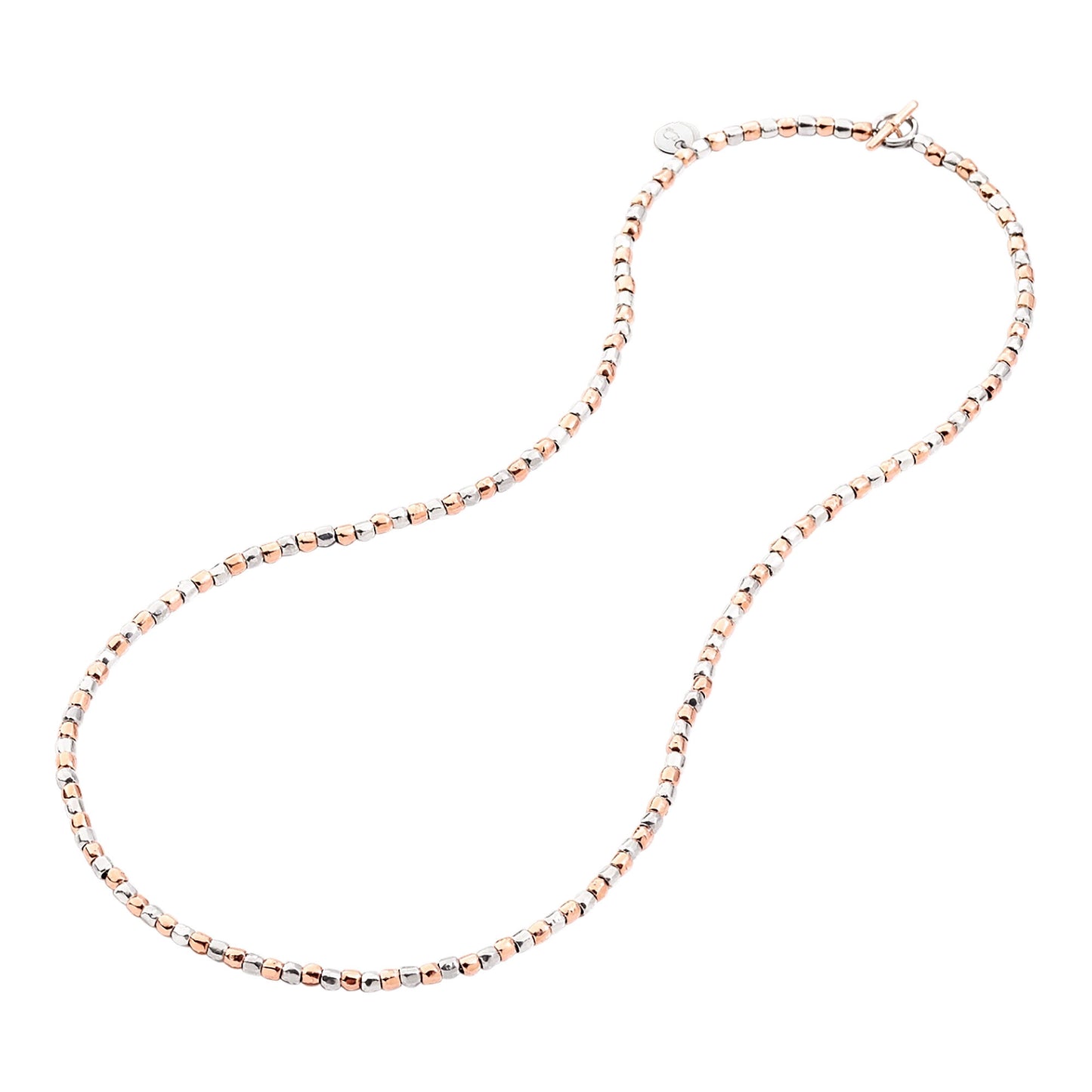 DoDo Halskette Mini-Granelli (DCC0002-GRANX-G9AMX) aus Bicolor-Gold