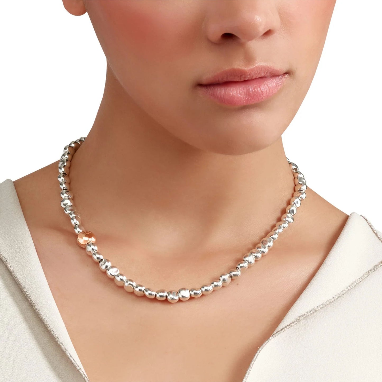 DoDo Halskette Pepita (DCC5002-PEPIT-0009A) aus Bicolor-Gold