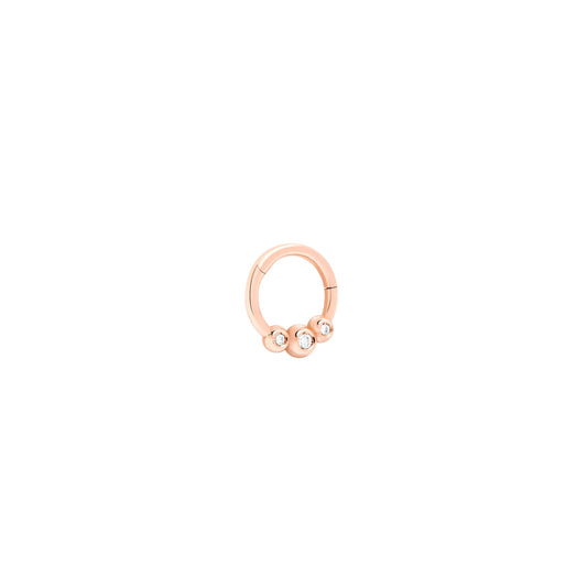 Piercing Bollicine, Roségold • Diamant von DoDo (DHC3012-PRCNG-DB0OR)