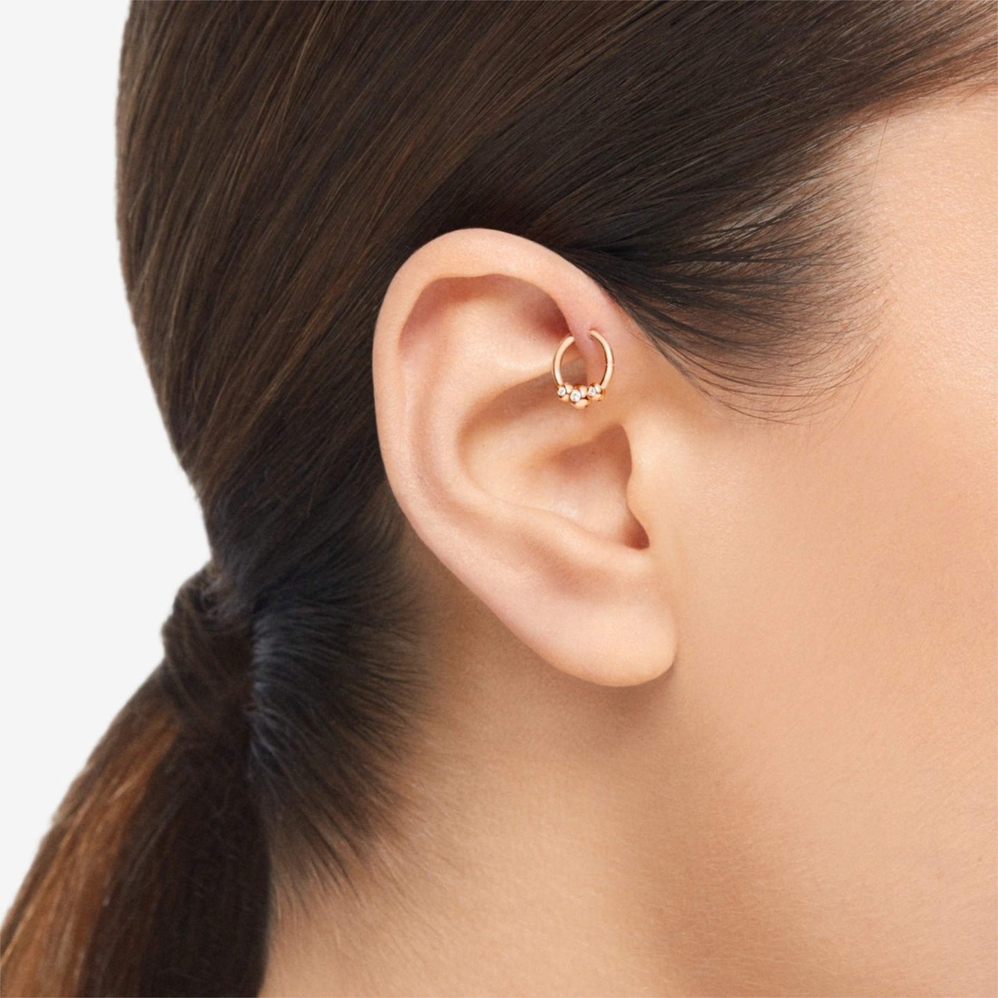 Piercing Bollicine, Roségold • Diamant von DoDo (DHC3012-PRCNG-DB0OR)