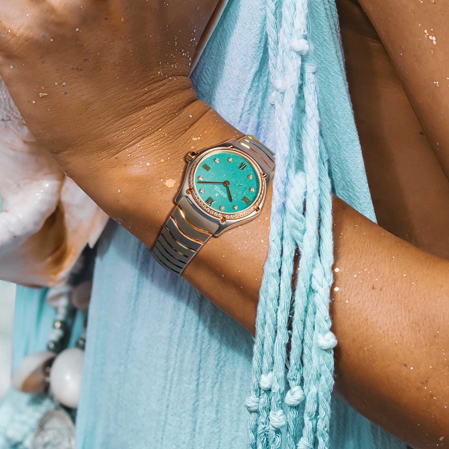 Sport Classic, Gelbgold • Diamant • Türkis von EBEL (1216599)