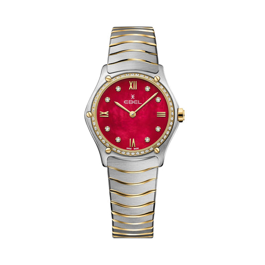 EBEL Sport Classic Lady (1216491A) aus Gelbgold, Edelstahl mit Diamant und Perlmutt