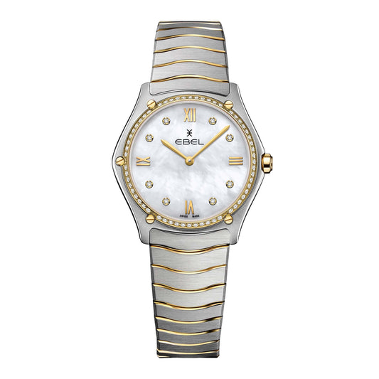 EBEL Sport Classic Lady (1216512A) aus Gelbgold, Edelstahl mit Diamant und Perlmutt