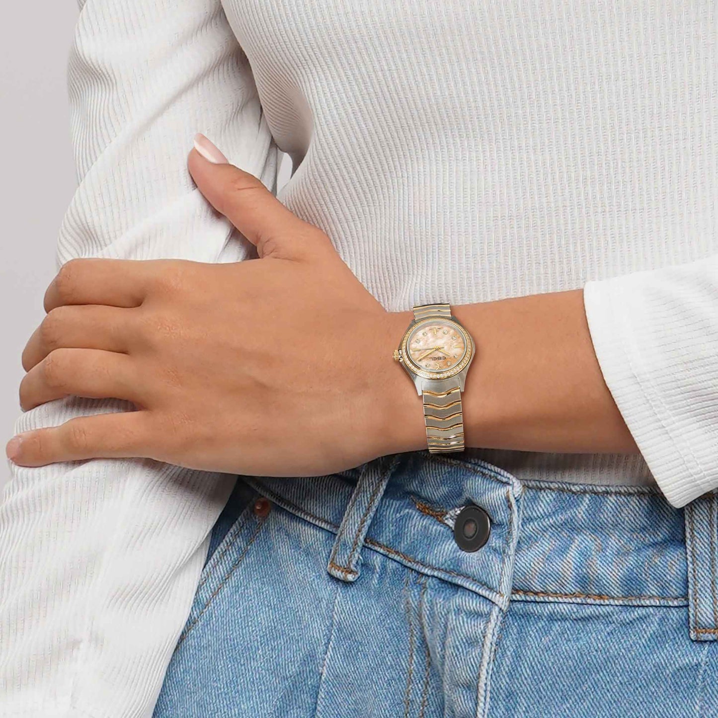 Wave, Gelbgold • Diamant • Perlmutt von EBEL (1216690)