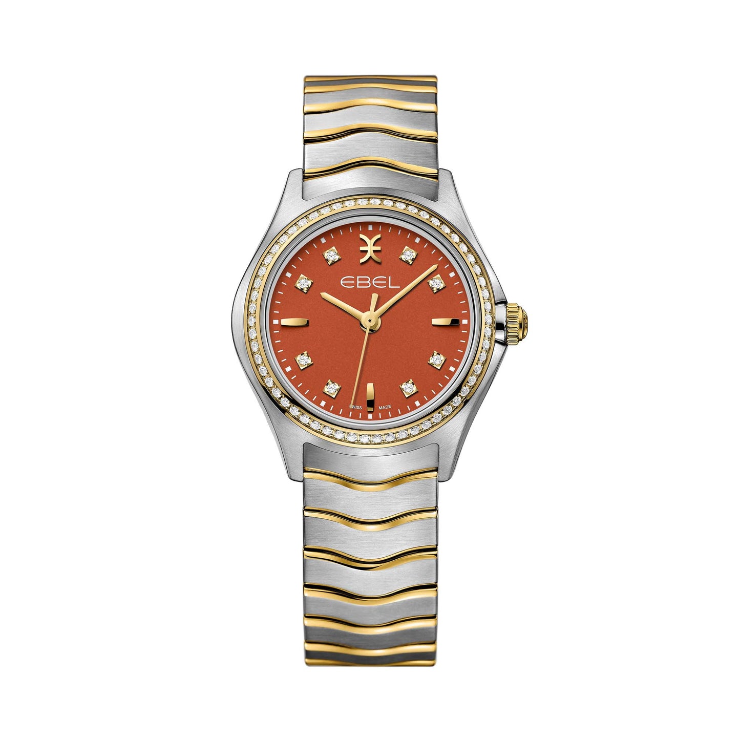 EBEL Wave Lady (1216552) aus Gelbgold, Edelstahl mit Diamant