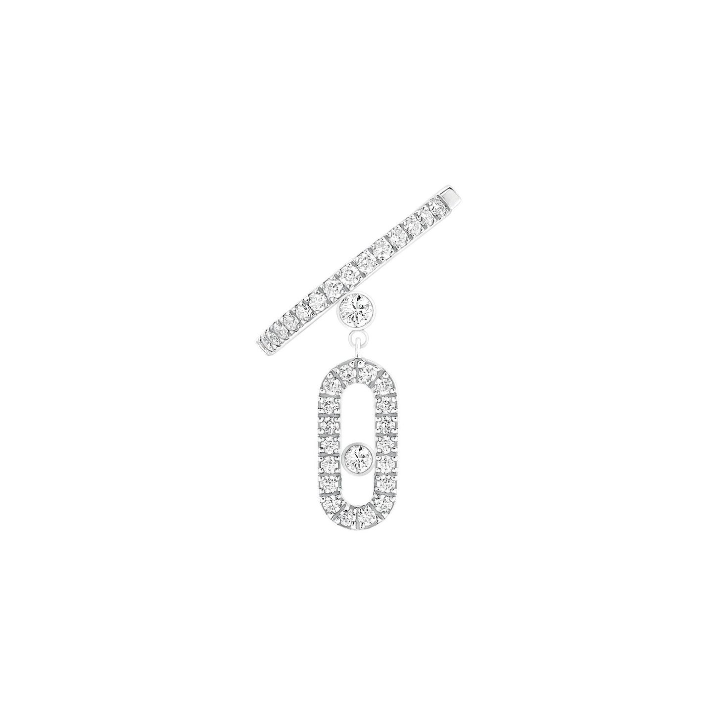Einzelner Move Uno Quaste Ohrclip , Weißgold • Diamant von Messika (11162-WG) Einzelner Move Uno Quaste Ohrclip , Weißgold • Diamant von Messika (11162-WG)