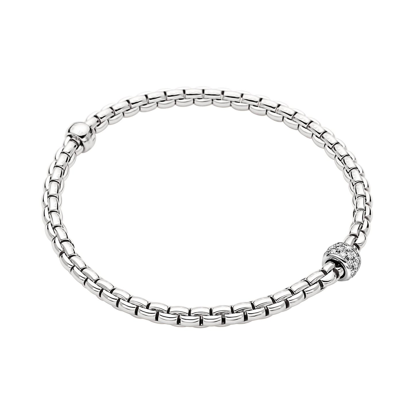 Eka Tiny Flex'it Armband, Weißgold • Diamant von FOPE (73301BX_PB_B_XBX_0XS)