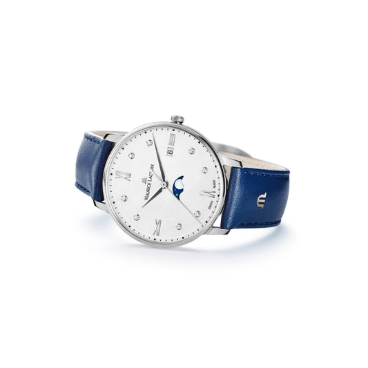 Eliros Moonphase, Leder • Diamant von Maurice Lacroix (EL1096-SS001-150-1)