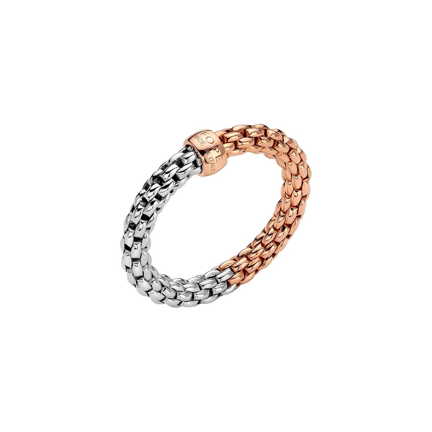 Essentials zweifarbiger Flex'it Ring, Weißgold von FOPE (06E08AX_XX_1_XRX_0XS)