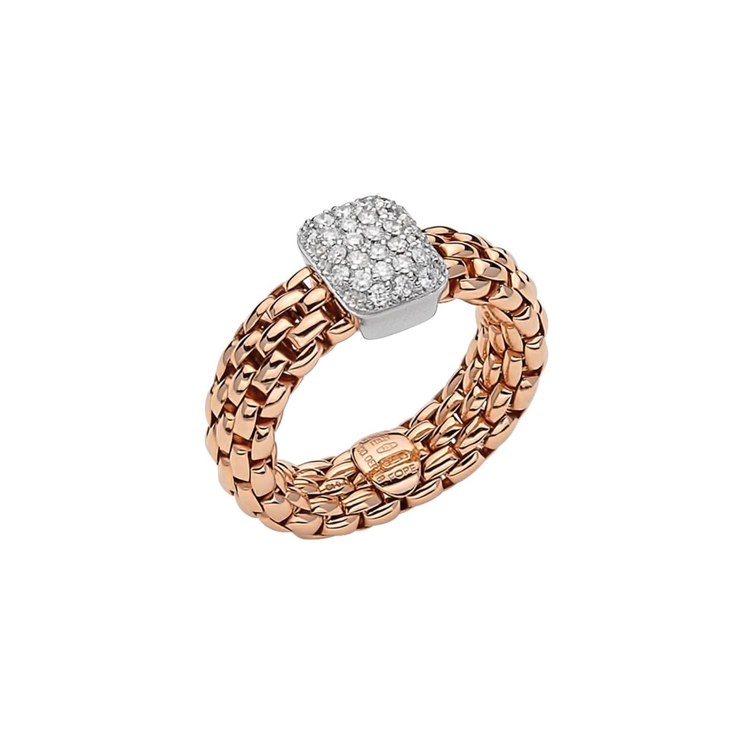 Flex'it Vendôme Ring, Bicolor-Gold • Diamant von FOPE (56002AX_PB_R_XBX_0XL) Flex'it Vendôme Ring, Bicolor-Gold • Diamant von FOPE (56002AX_PB_R_XBX_0XL)