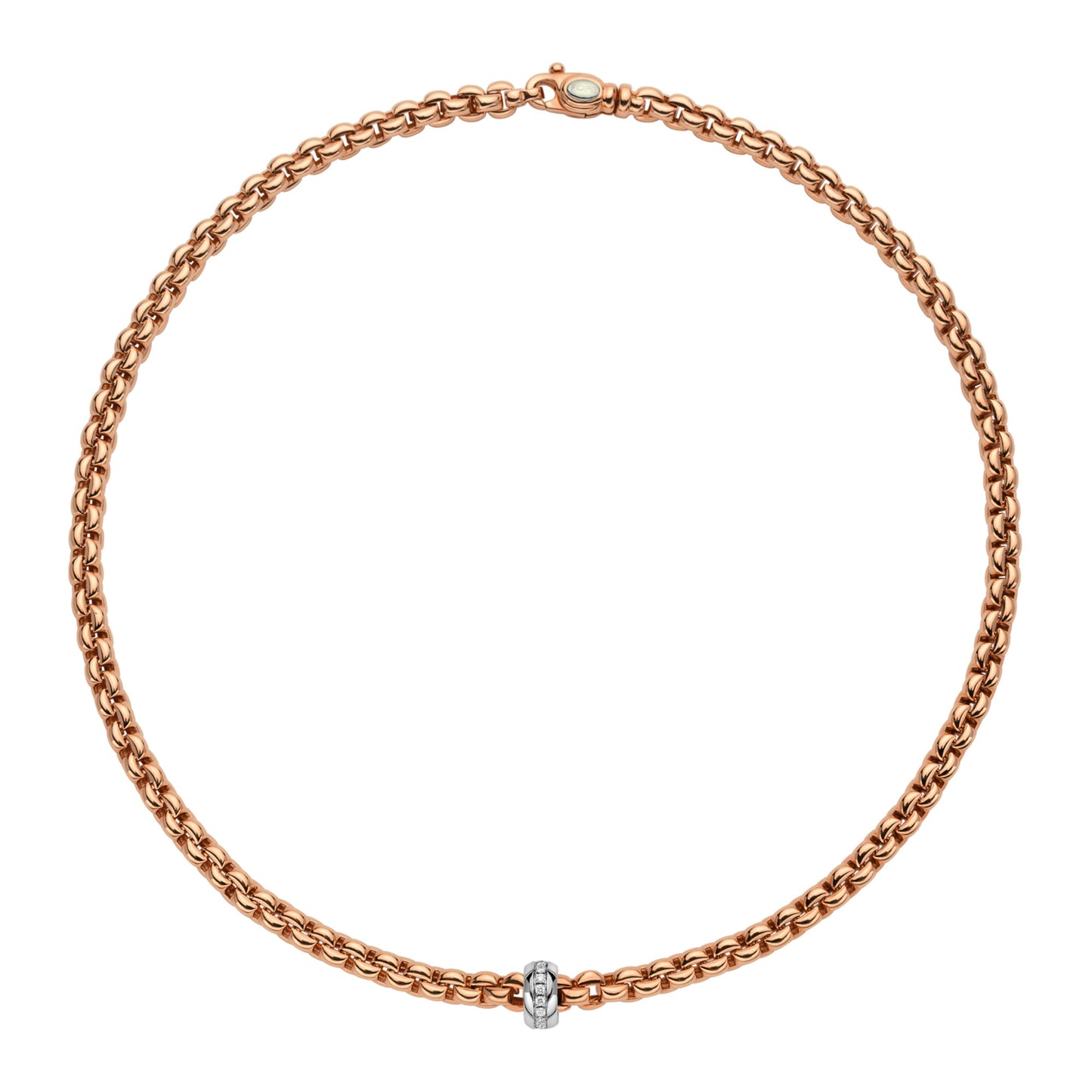 FOPE Eka Collier - 72110CX_BB_R_XBX_043 (043) aus Bicolor-Gold mit Diamant
