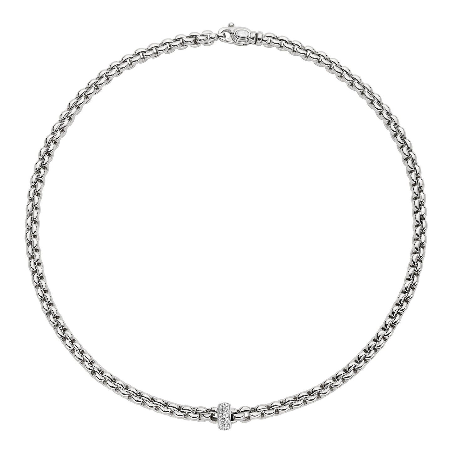 FOPE Eka Collier - 72110CX_PB_B_XBX_043 (043) aus Weißgold mit Diamant