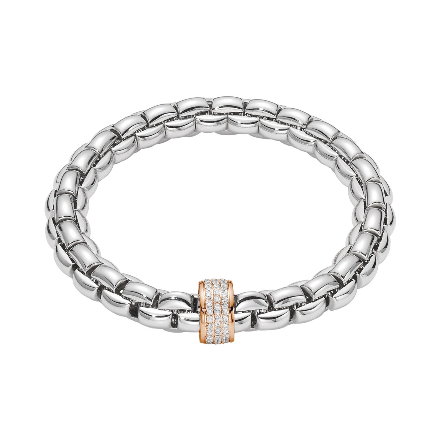 FOPE Eka Flex'it Armband - 60411BX_PB_B_XRX_0XS (0XS) aus Bicolor-Gold mit Diamant