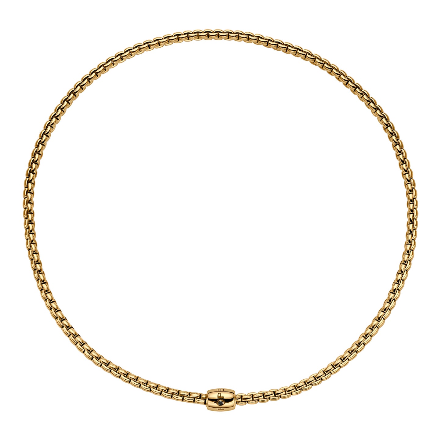 FOPE Eka Flex'it Halskette - 07F01CX_BN_G_XGX_034 (034) aus Gelbgold mit Diamant